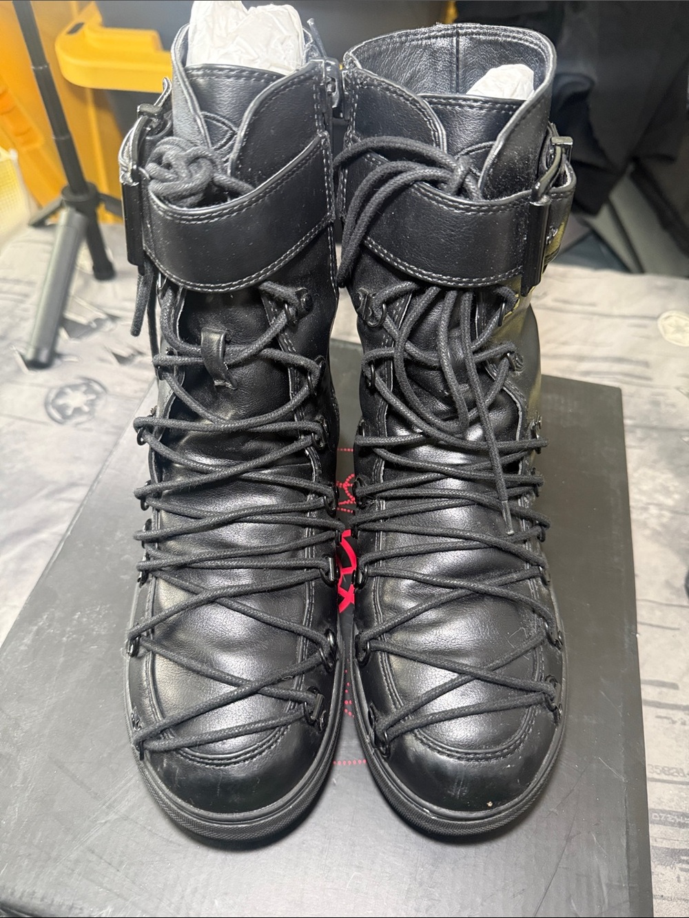 STRANGCVLT STRANGLER SNEAKER BOOTS SZ 8 *READ DESCRIPTION* - Picture 2 of 11